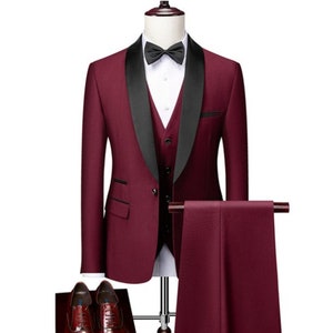 Mens Suit Wedding Party Dinner 2 peças Suit Blazer Vest, Terno Inglês Xadrez  Slim