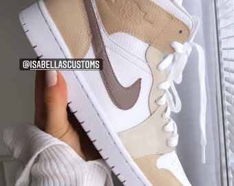 Jordan 1 Mid - Nude Colourway – PlatinumShoeCare