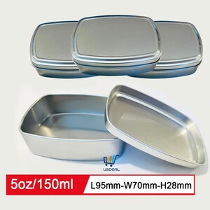 16 pcs Reusable Travel Tin / Rectangular Shampoo, Conditioner, Soap Tin / Beauty Aluminium Tin Eco-Friendly