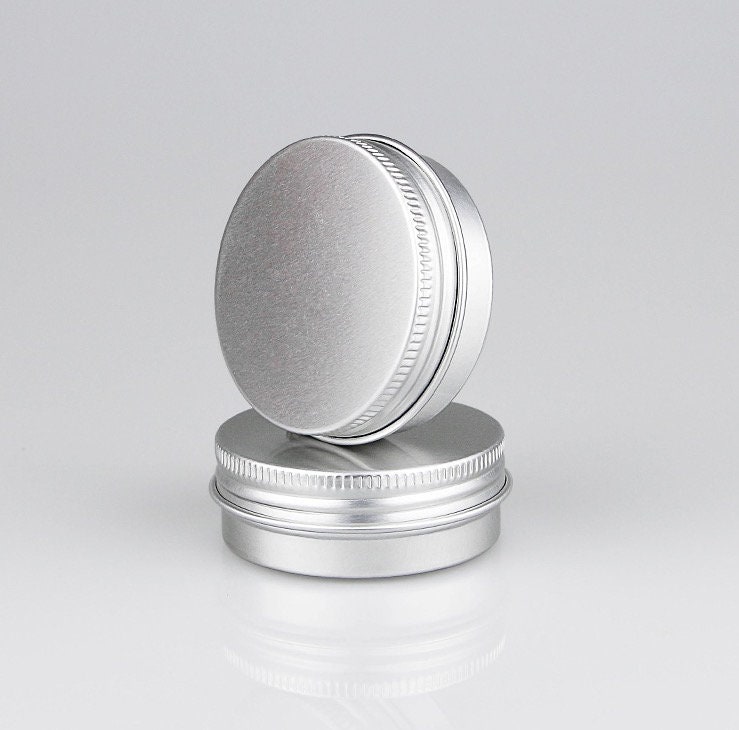 80 PCS Black Tin Containers With Lids, Metal Salve Tins, Screw Top Round Tin Cans