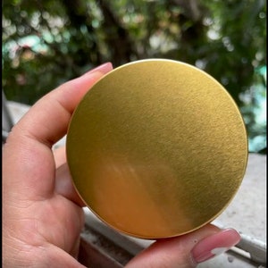 Black/Gold Aluminum Round Metal Travel Tin Container with Lid Small Container DIY Lip Balm,Storage Jar, Shampoo Bar, Salve Tin, HandCream image 8