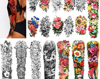 Temporary Tattoo Sleeve Etsy Temporary Tattoo Sleeve Etsy