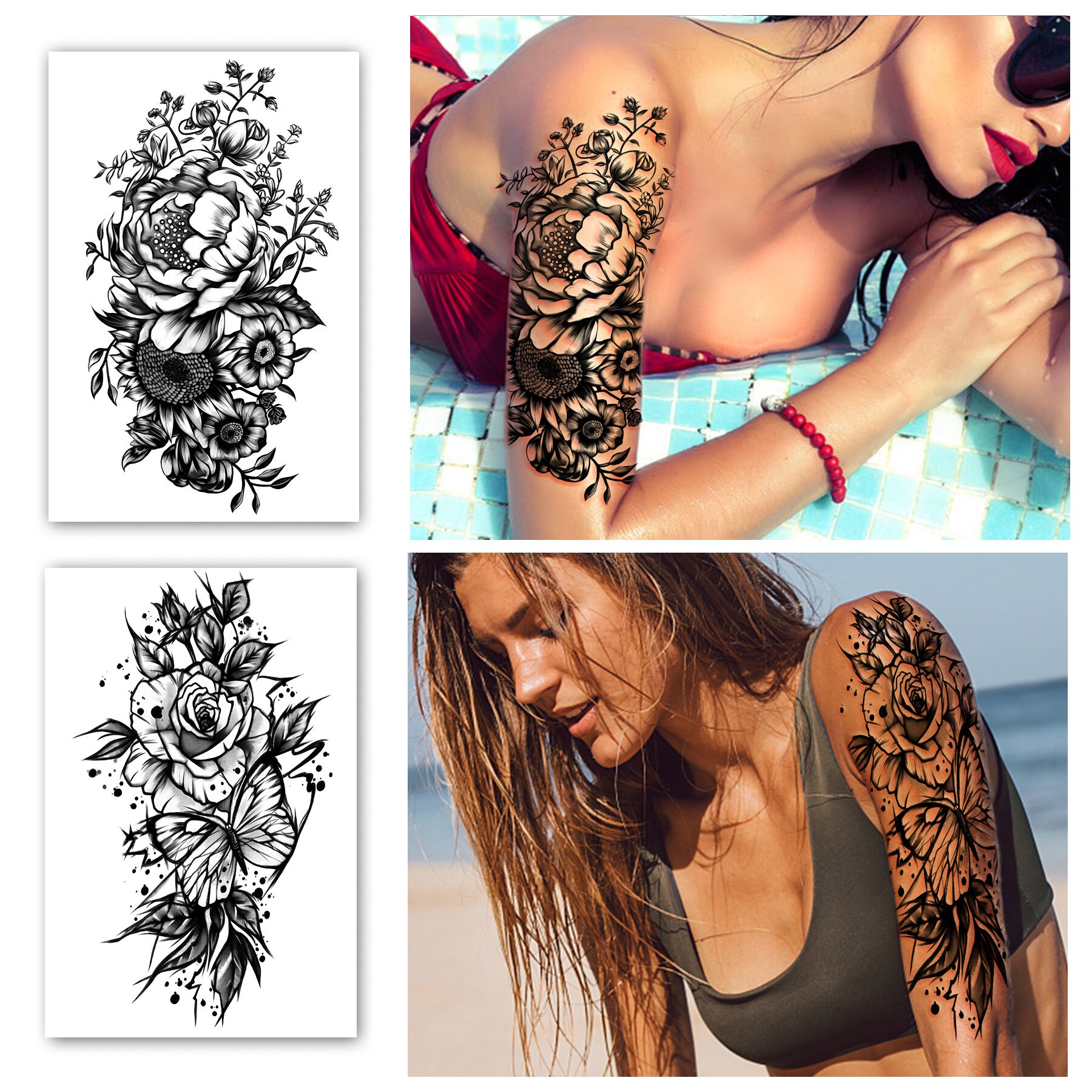 Sheets Wedding Couples Temporary Tattoos Adults Temporary Tattoos 