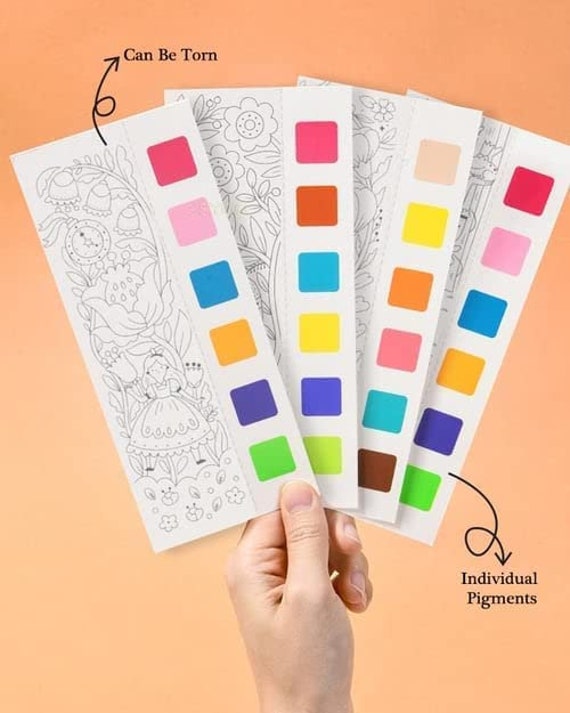  Watercolor Coloring Books