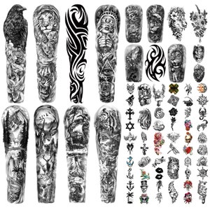 46 Sheets Waterproof Temporary Tattoo That Looks Real For Men And Women Body  Fake Tattoo With Bird Wolf Deer Animal Tattoos Sticker