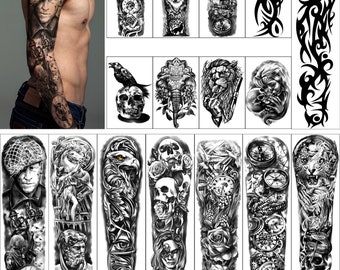 Temporary Tattoo Sleeve Etsy