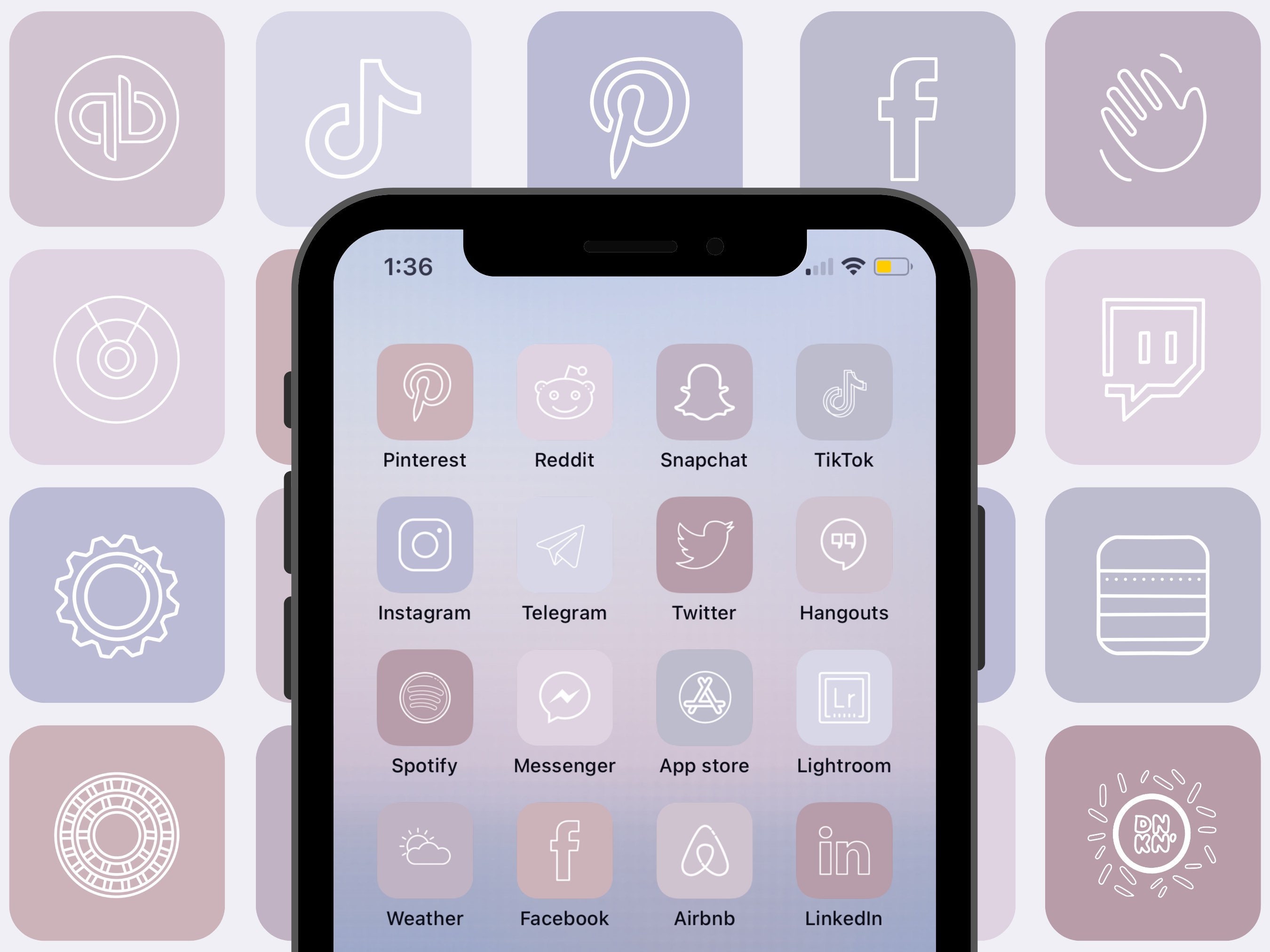 Pastels 350 Icons 50 Widgets 5 Wallpaper Ios 14 App Icons Etsy Israel