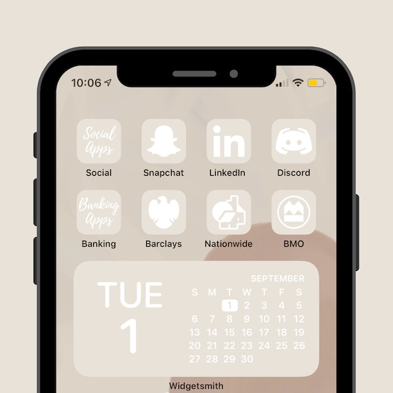 350 Pack Cream Beige App Icons For Customizing Home Screen In Etsy