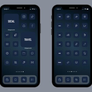 350 Navy Blue App Icons To Customize Your Home Screen In iOS14 App Icons 60 Widgets Widgetsmith Cove The Design Custom App Icons image 5
