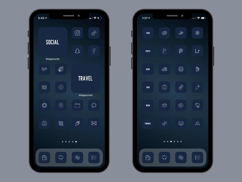 350 Navy Blue App Icons To Customize Your Home Screen In iOS14 App Icons 60 Widgets Widgetsmith Cove The Design Custom App Icons image 5