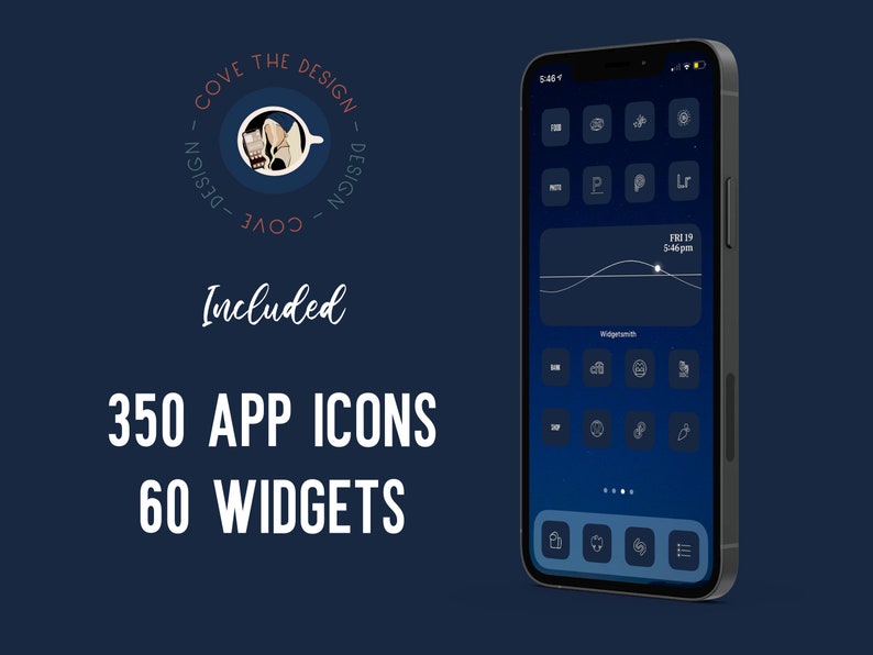 350 Navy Blue App Icons To Customize Your Home Screen In iOS14 App Icons 60 Widgets Widgetsmith Cove The Design Custom App Icons image 3