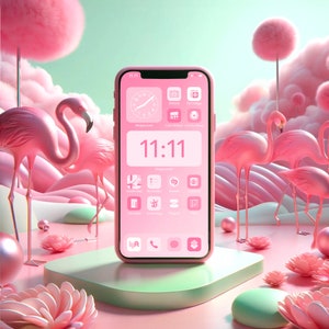 iOS Dreamy Pink Icons Pack | iPhone IOS 16 App Aesthetic | 600 Icons | Includes Widgets | IOS14 IOS15 IOS App Icons | pink app icons