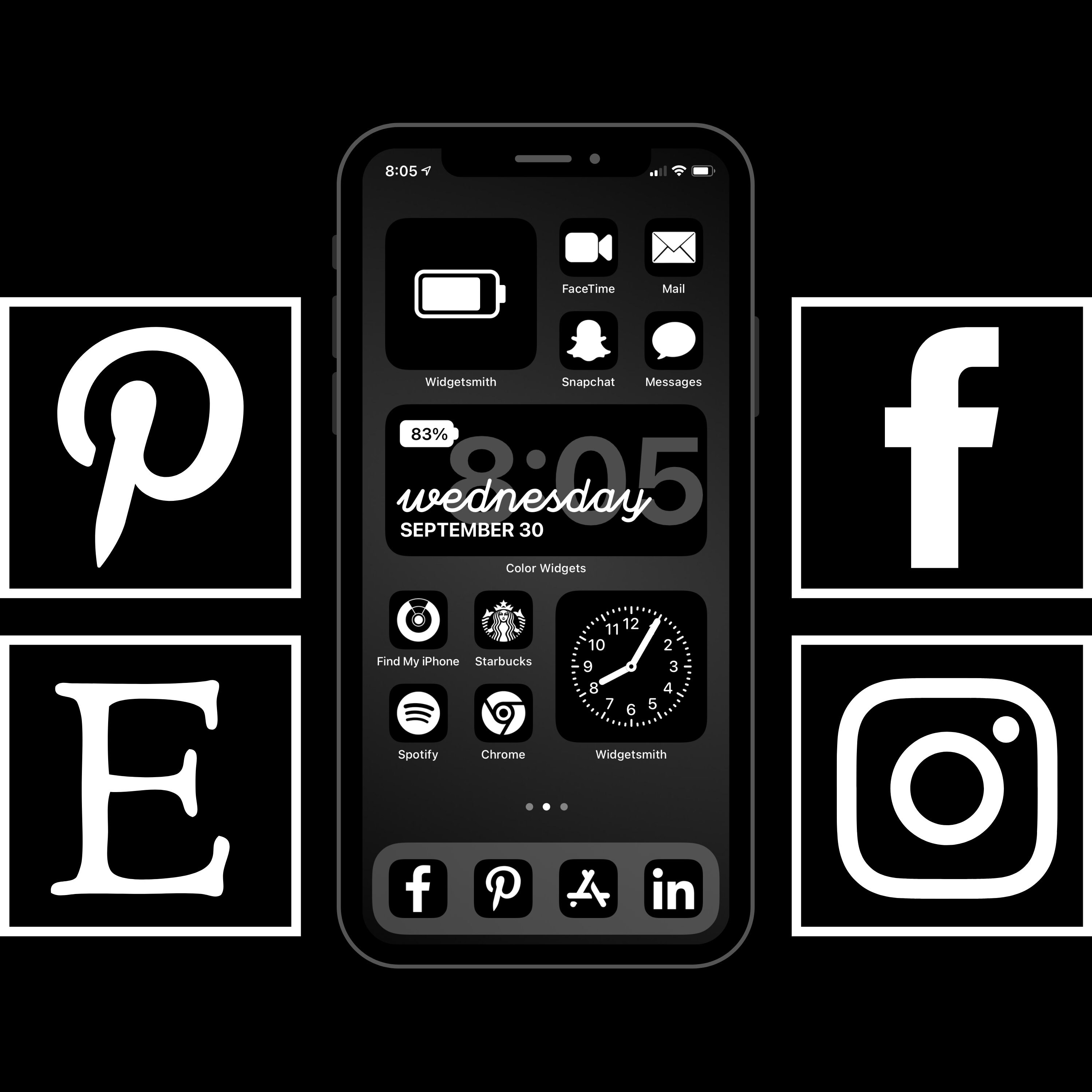 350 Customize Home Screen IOS 14 Update App Icon Photo Cover Etsy