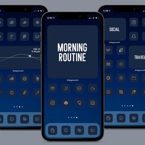 350 Navy Blue App Icons To Customize Your Home Screen In iOS14 App Icons 60 Widgets Widgetsmith Cove The Design Custom App Icons image 2