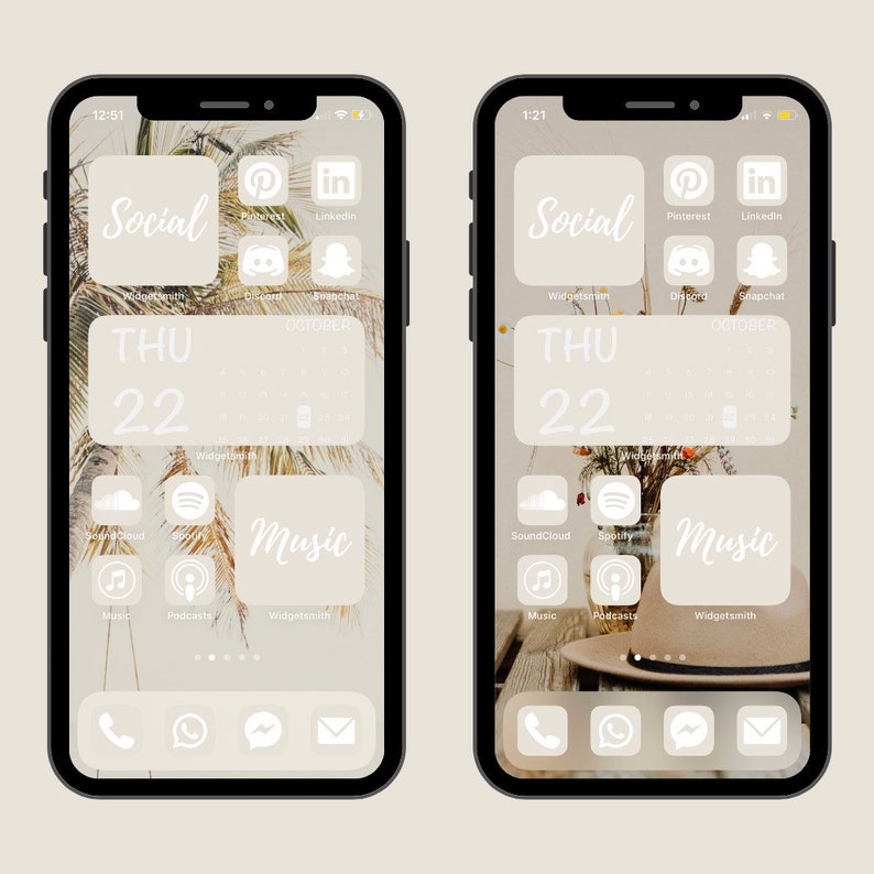 App store icon aesthetic beige information