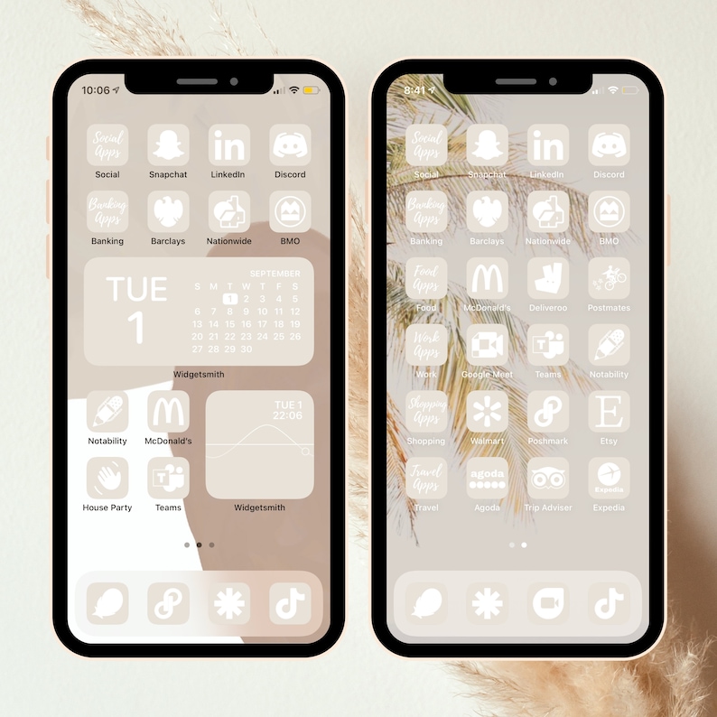 350 Pack Cream Beige app icons for customizing home screen in new IOS 14 update iPhone app covers beige nude aesthetic image 6