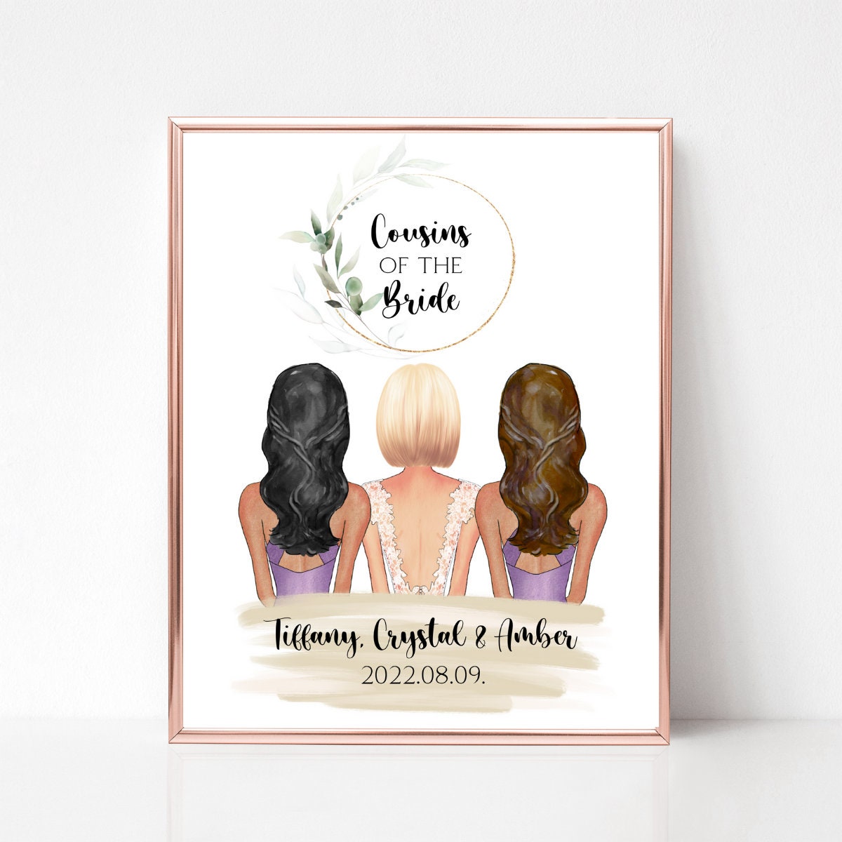 Cousins of the Bride Print Wedding Gift for Cousin Cousins - Etsy