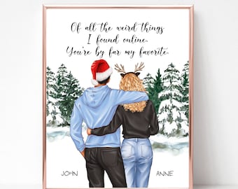 Imprimé Personnalisé Bestie A4 – Cadeau D'Amitié Original Pour Noël