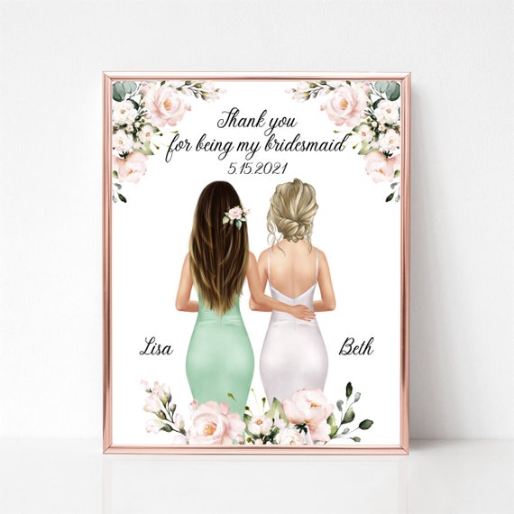 Thank you gift for bridesmaid sales