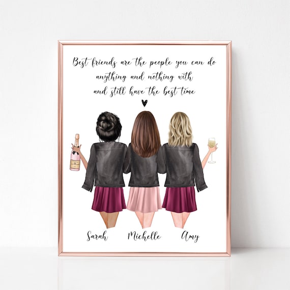 Friends Definition Print, Friendship Gifts, Friendship Quotes, Best Friend  Print, Gifts For Bestie, Gift For Friends, Home Decor, Wall Print