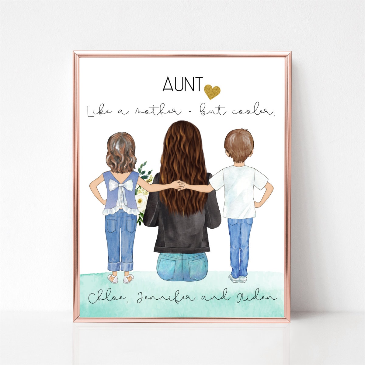 Ghloyza Portachiavi Regalo Per Zia Con Incisione 'Aunties Are Like Stars' – Acciaio Inox Antiruggine, Con Sacchetto In Velluto, Da Nipote A Zia - 2