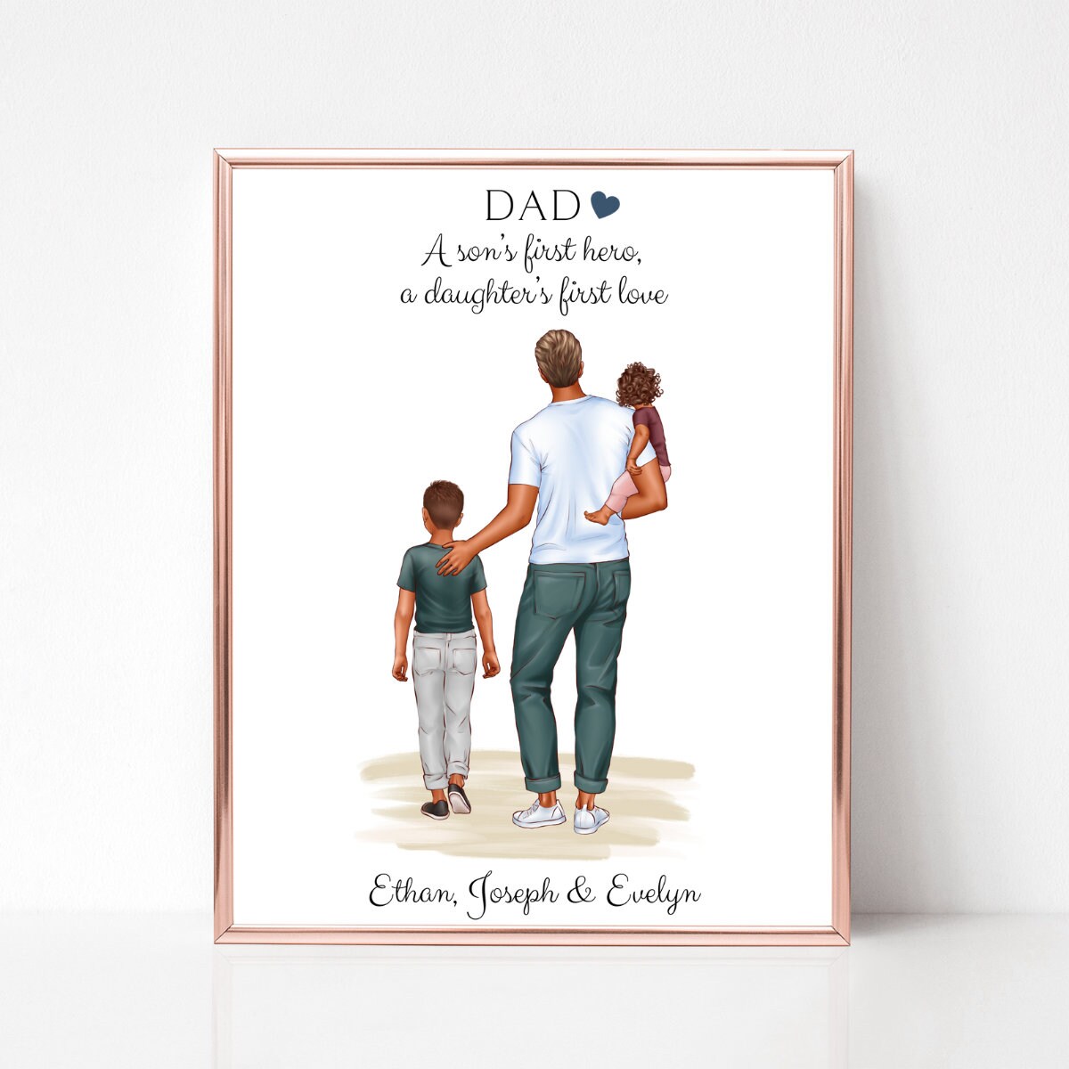 Personalised Father Print, Father's Day Gift, Birthday Gifts for