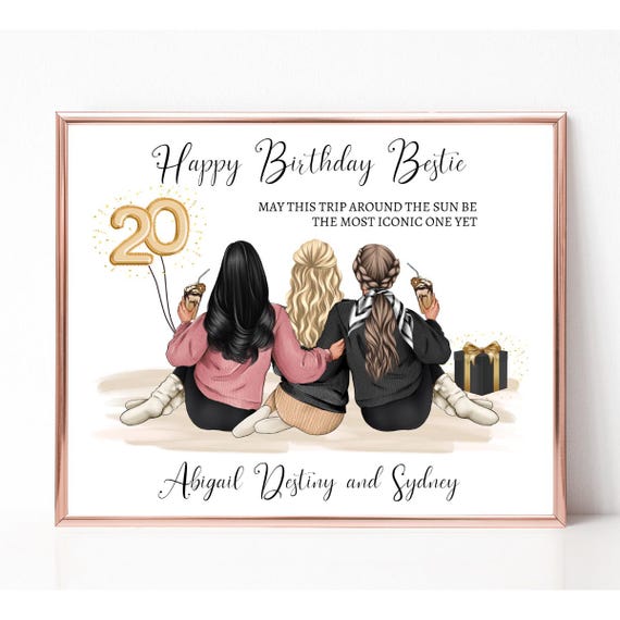 Personalisiertes Kosmetiktaschen-Set Zum 20. Geburtstag – Lustige Geschenkidee Für Frauen