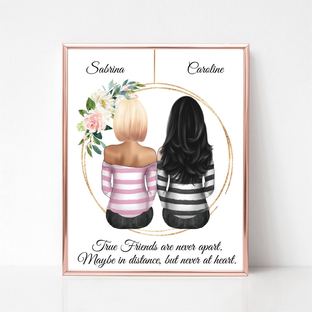 Custom Best Friend Print, Digital Download Print, Best Friend Birthday ...