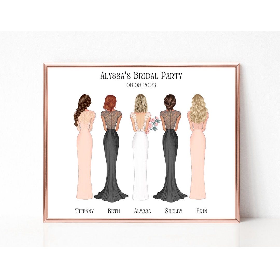 Schmuckset "Danke, Dass Du Meine Brautjungfer Bist" In Gold Und Kristall