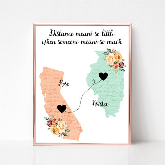 Regalo migliore amica Regalo amicizia Regalo personalizzato per lei 3 migliori amici Stampa tre amici Regali di compleanno migliore amico - Italia
