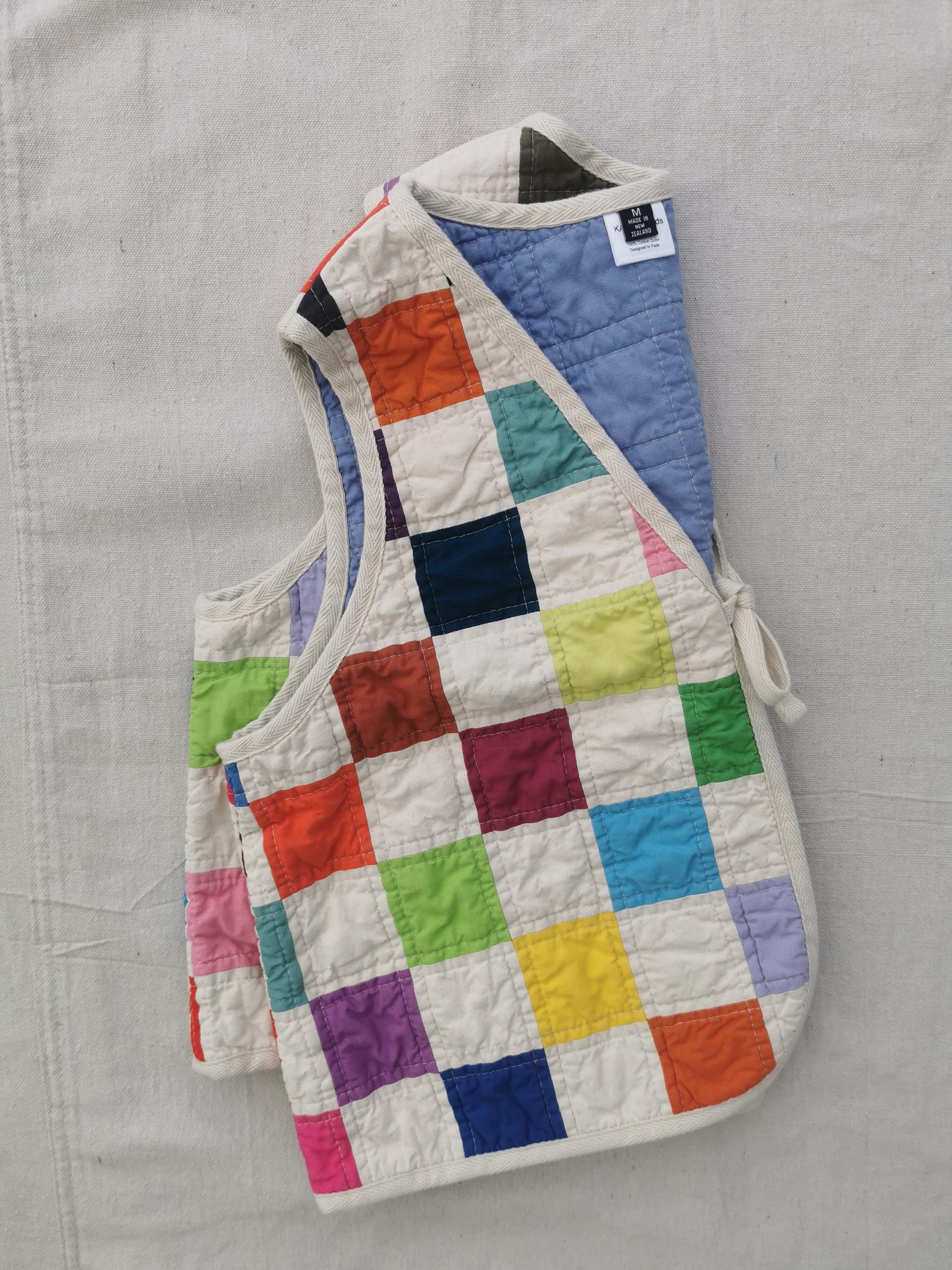 Size M - QUILTED VEST - Patchwork - Ready to Ship - Etsy