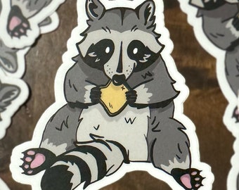 アライグマのステッカー