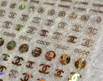Chanel Nagel Aufkleber Etsy