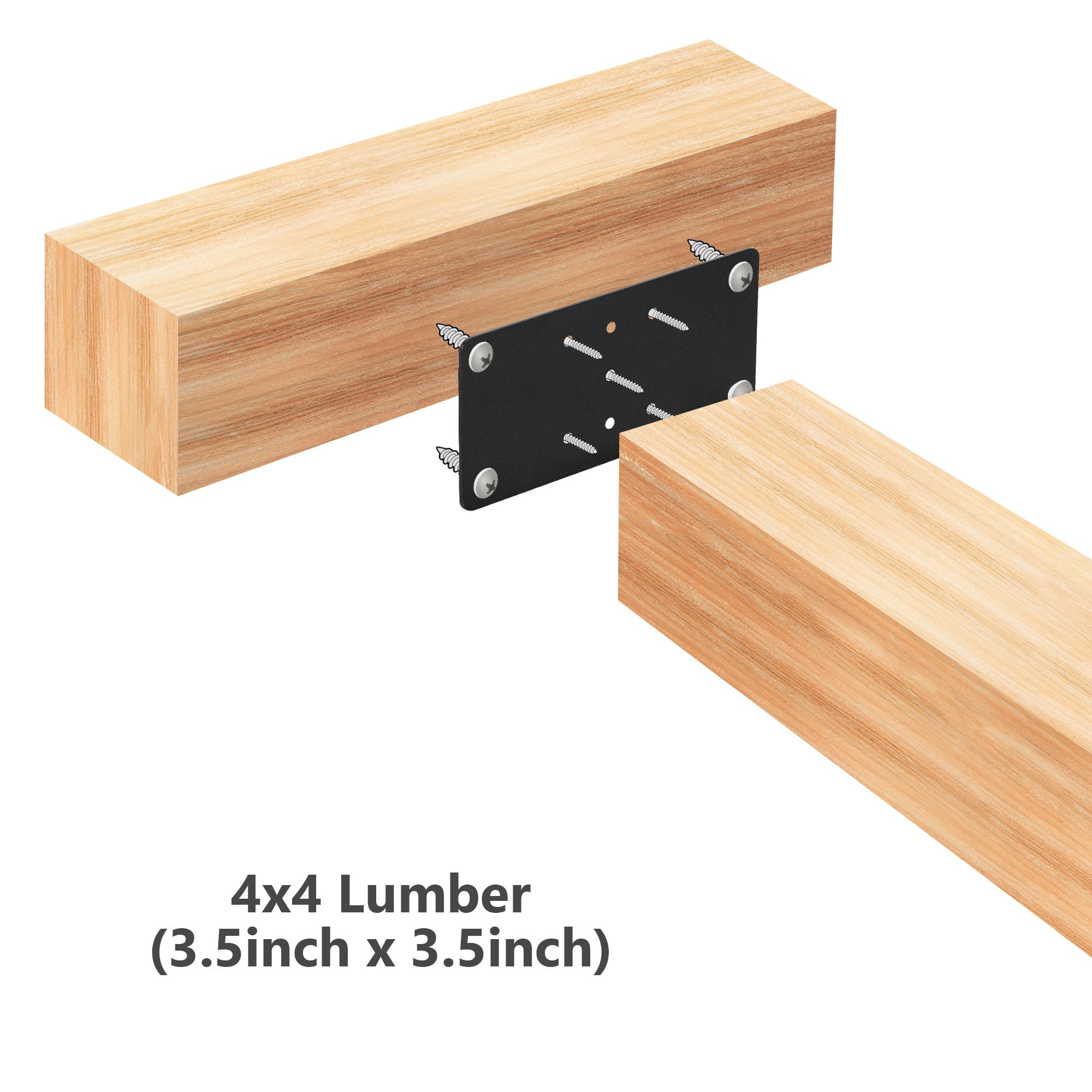 Two Piece Post Base Brackets For 4 x 4 Posts