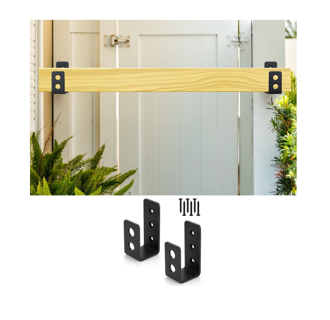 support en U pour bois 2x4 comme renforcement de porte de sécurité grange support d/'outils pour votre maison hangar support de barre ouverte en acier Supports de barricade de porte garage porta
