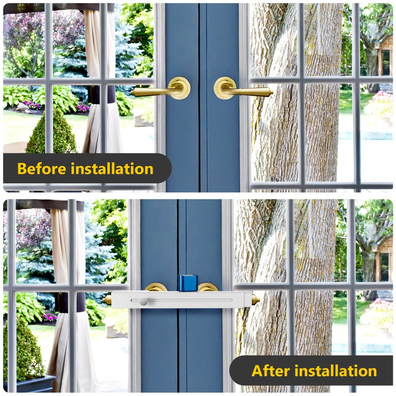 Patio French Door Lock for Patio Door Lock Security and Double Door