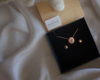 Swarovski Crystal Necklace: 925 Silver Fine Chain, Minimalist Choker