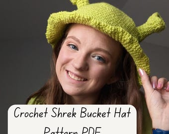 Shrek Bucket Hat Crochet PATTERN