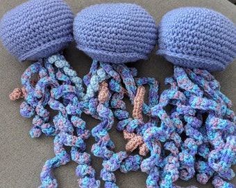 Handmade Crochet Stuffed Jellyfish Toy