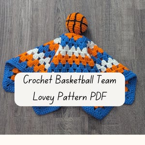 Basketball Team Spirit Lovey Virkmönster