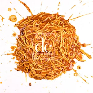 Spaghetti Bolognese splattered Isolated on a white background.  High resolution photo background DOWNLOAD