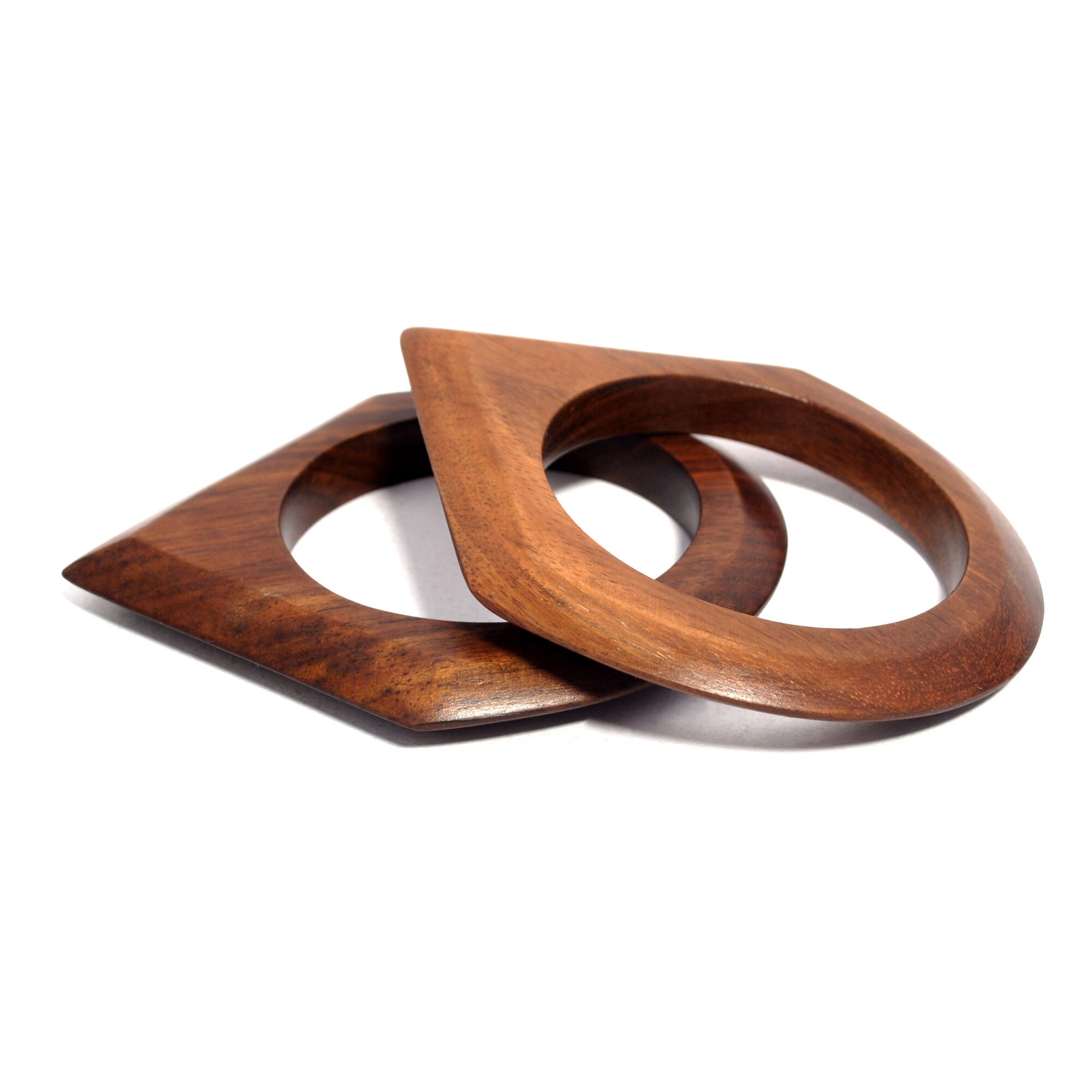 手作りのシスーウッドバングル：滑らかな重ね付け可能なブレスレット2