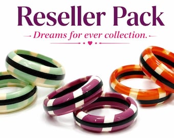 Reseller Pack Of 6 - Premium Handmade Resin Bangles | Triangular Geometric Bracelet & Check Pattern Bracelets | Colorful Statement Jewelry