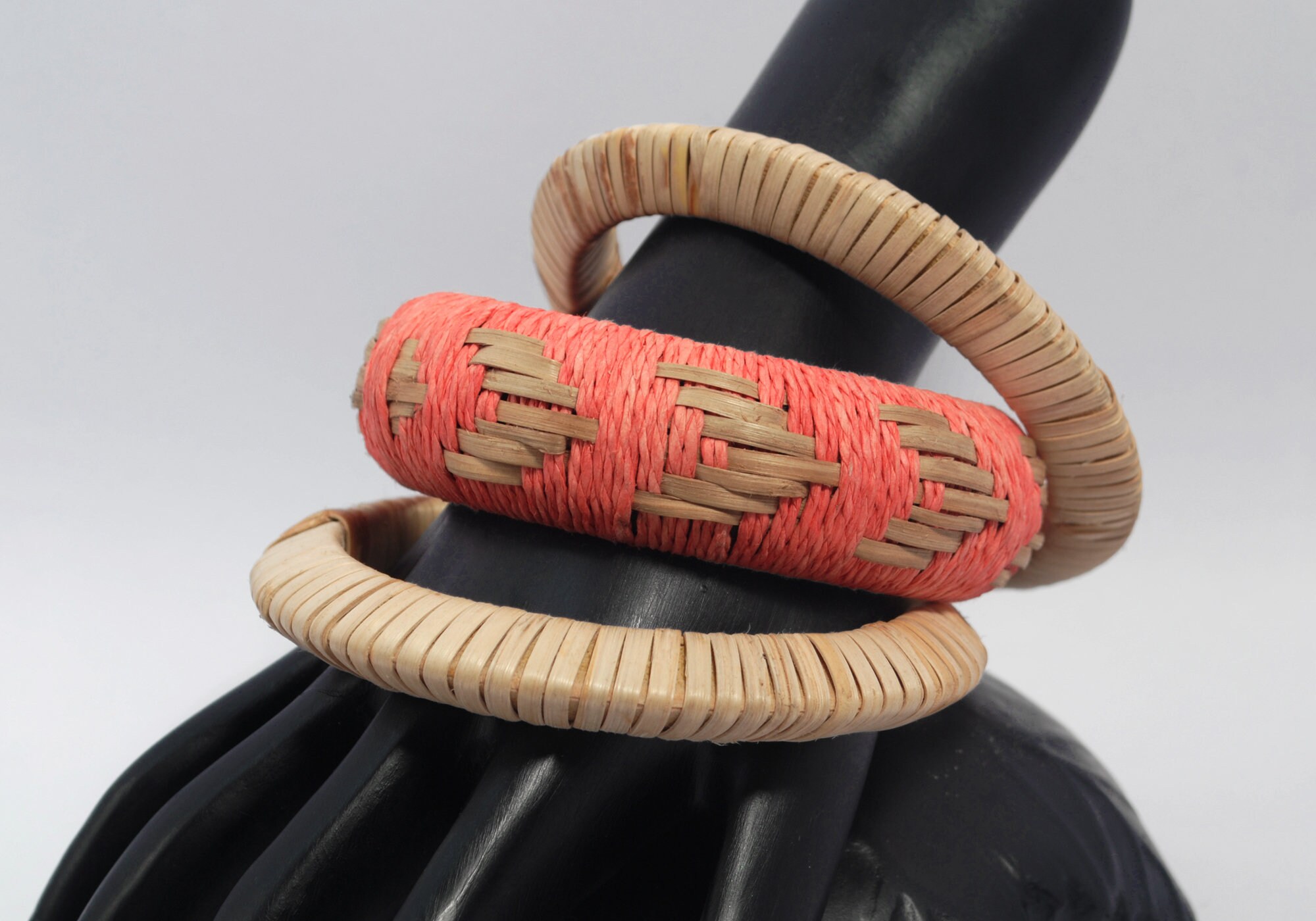 Pure Hands Pink Belle Sustainable Handmade Natural Cane & Pink Twisted ...