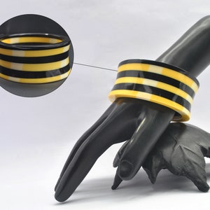 Handmade Bold Resin Bangle – Multicolored Statement Bracelet for Women & Teens – Sunken Woof Collection