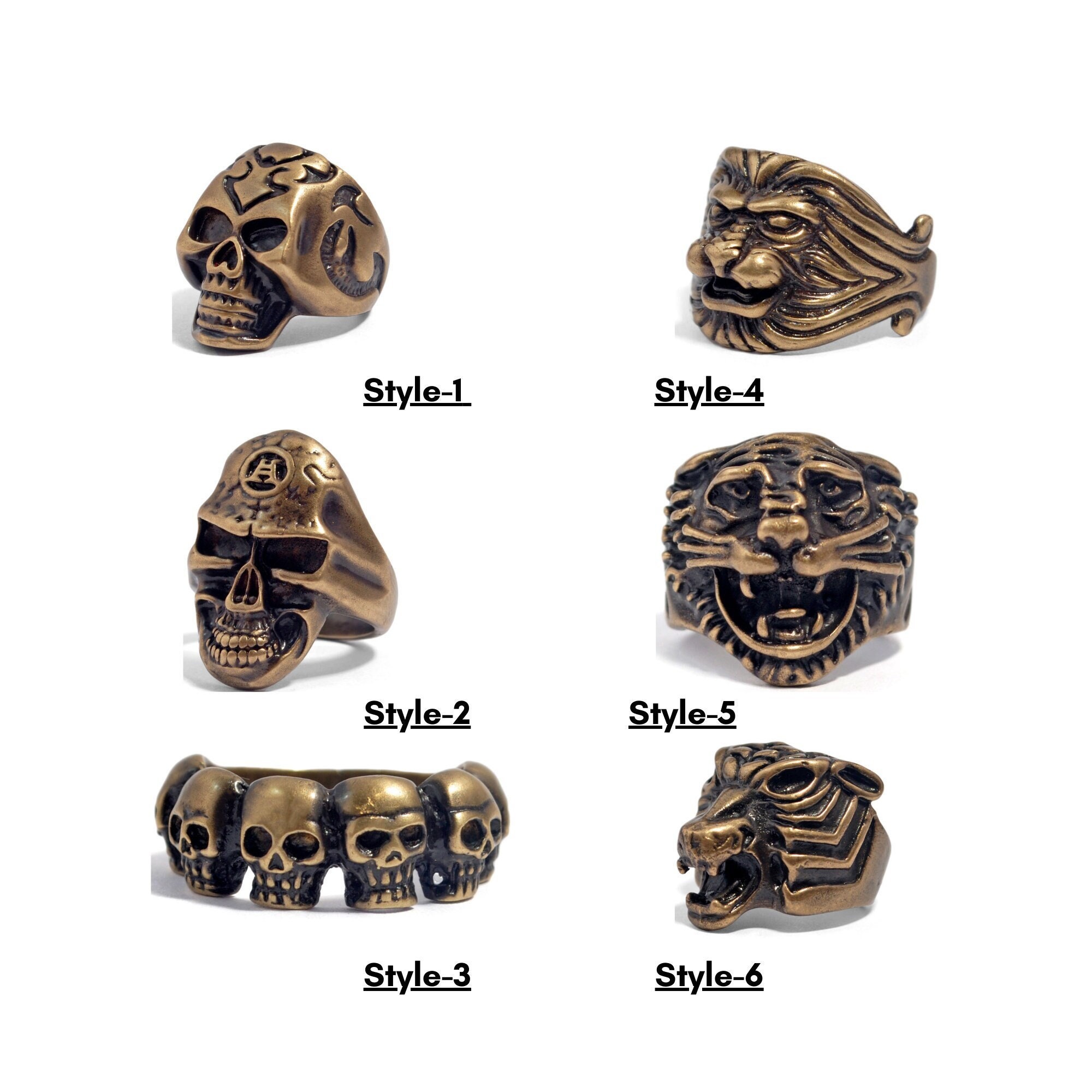 snoid Living Dead Brass ring E1imk-m23388961630 その他 | svet.bg