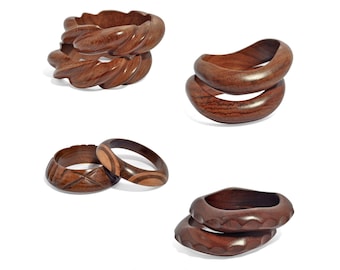 Simple DIY Wire-Wrapped Wooden Bangle Bracelet