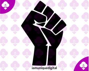 Puño de poder negro SVG, Historia negra SVG, Puño de poder negro, Las vidas negras importan, Png, Archivos para Cricut, Descargas de diseños de sublimación