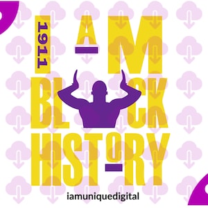 Omega Psi Phi SVG, I Am Black History ONG, Omega 1911 Cut File, Que Dog digital download, svg, png, cricut, silhouette, sublimation file