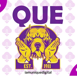 Omega Psi Phi Que Dog digital download, svg, png, cricut, silhouette, sublimation